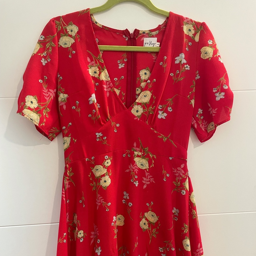 Princess Poly Red Floral Dress